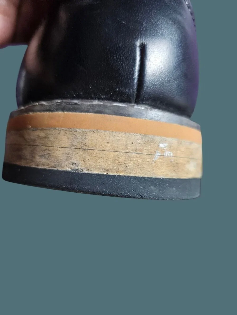 Bar III Black Leather Parker Cap Toe Dress Oxford Brogues Shoe Men 8.5M